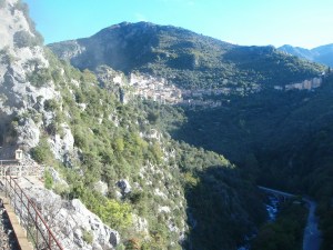 Saorge - clinging precariously to the mountainside